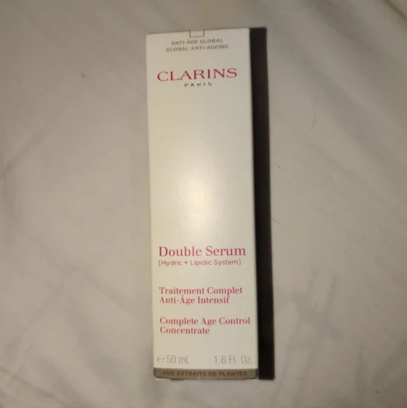 Clarins Double Serum Anti-Aging + Anti-Wrinkle Serum 1.6 Oz